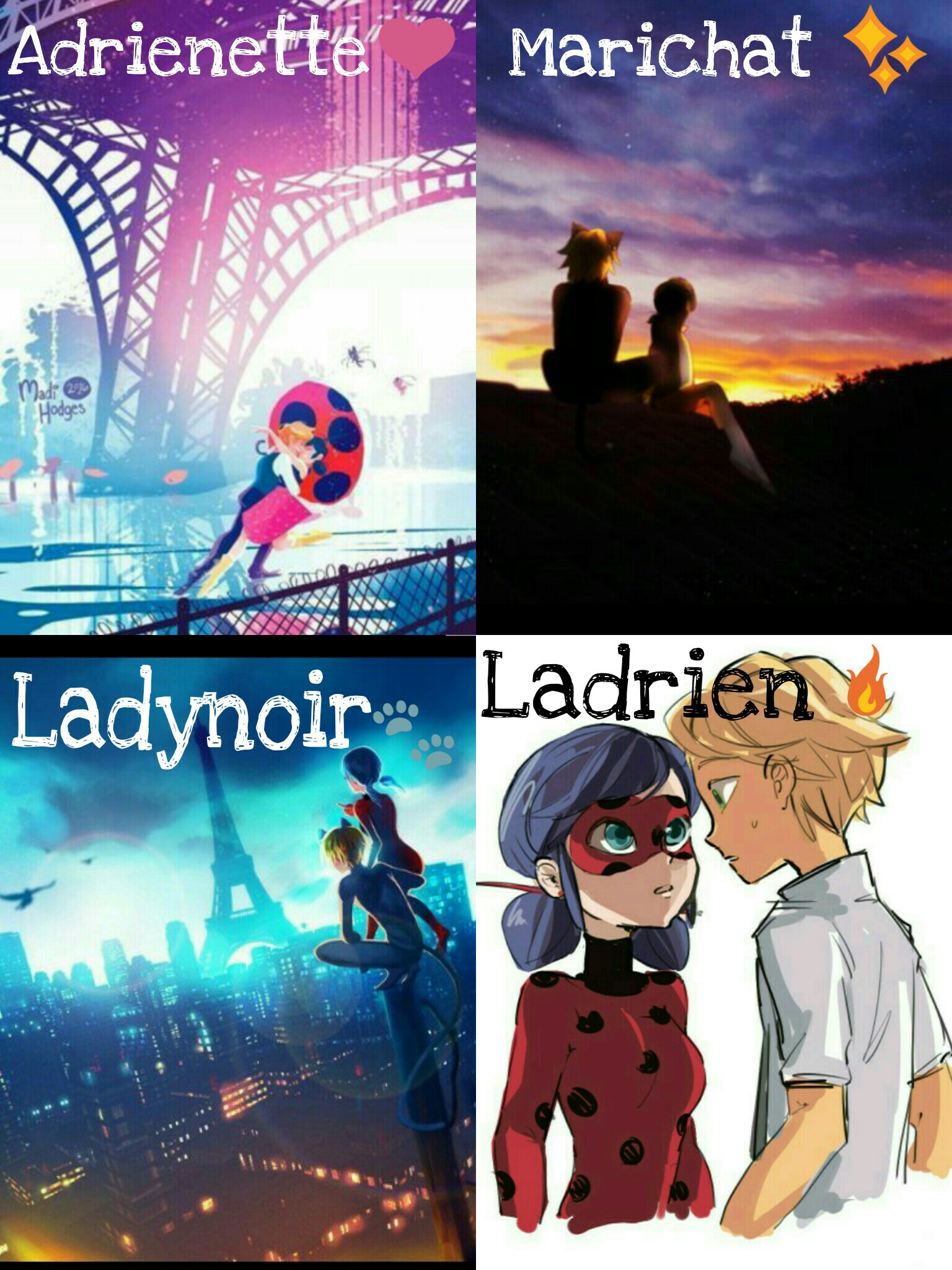 Miraculous Ladybug ChatNoir Marinette Adrien Ships Adri...