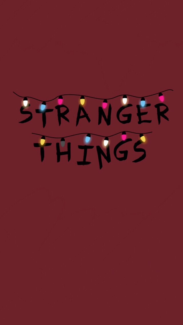 Strangerthings Netflix Light Chritsmas Wallpaper Iphone