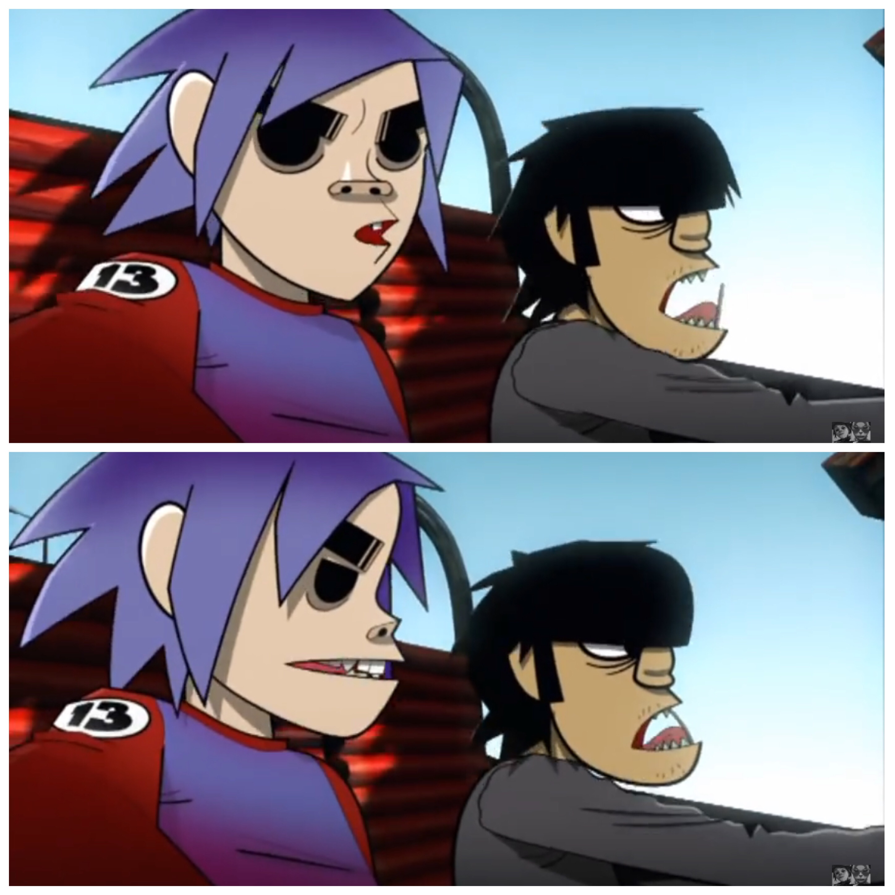 2D (😽) from Gorillaz music video, 19-2000 gorillaz gor...